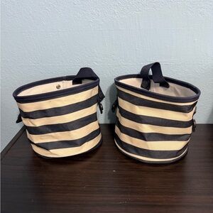 Thirty-One Snap Bins - Navy Stripe - Qty 2